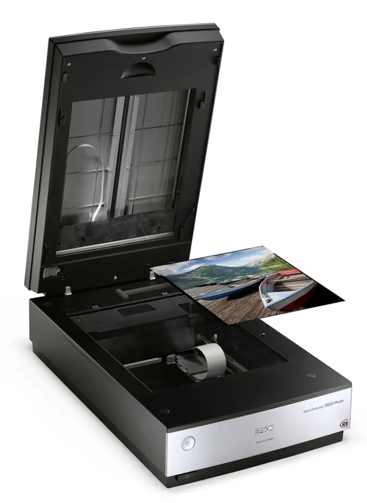 EPSON-Perfection-V800 used for photo scanning to digital by DIGITIZED MEMORIES