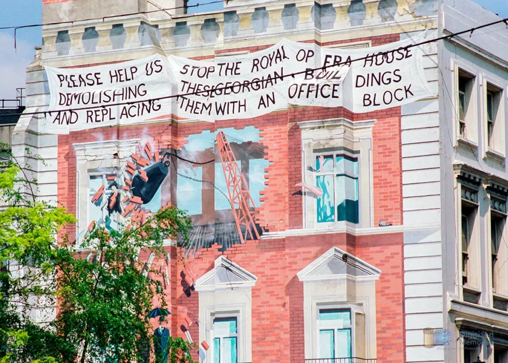 Photo of a house threatened with demolition in Covent Garden