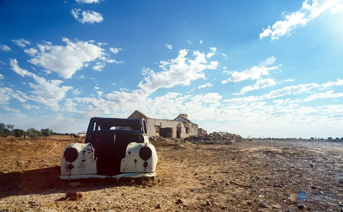 Photo of ruins of Cadelga Station - Outback Australia