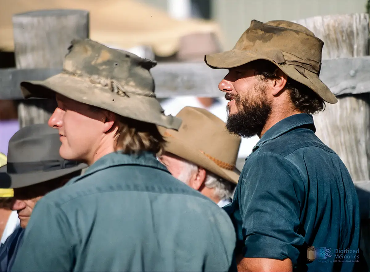 Photo of two men at a rodeo