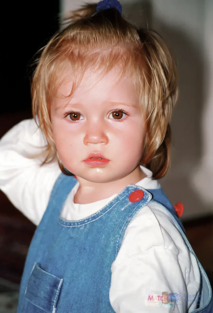 Photo of a young girl posing for the camera