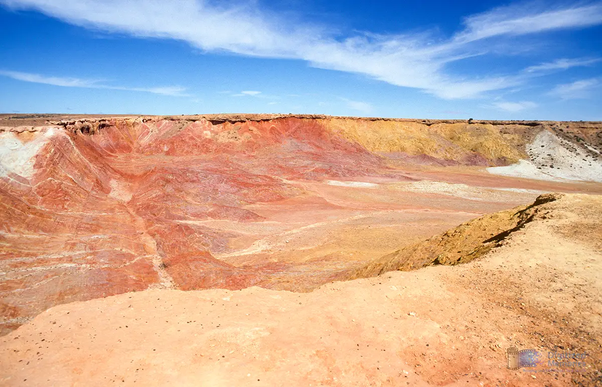 Photo of ochre quarry at Leigh Creek, SA