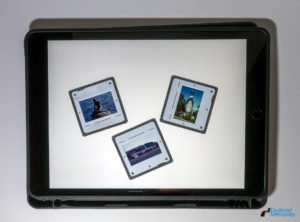 Photo of a tablet as a light table